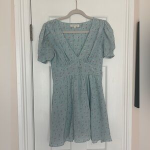 Loveshackfancy Cora blue dress Xs perfect condition